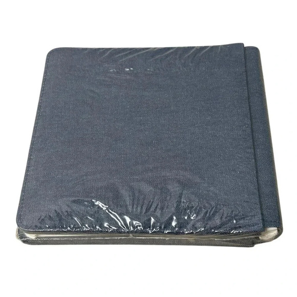 NIP Creative Memories Denim Cloth Scrapbook Album 7" square 12 Acid-Free Pages - Picture 6 of 8